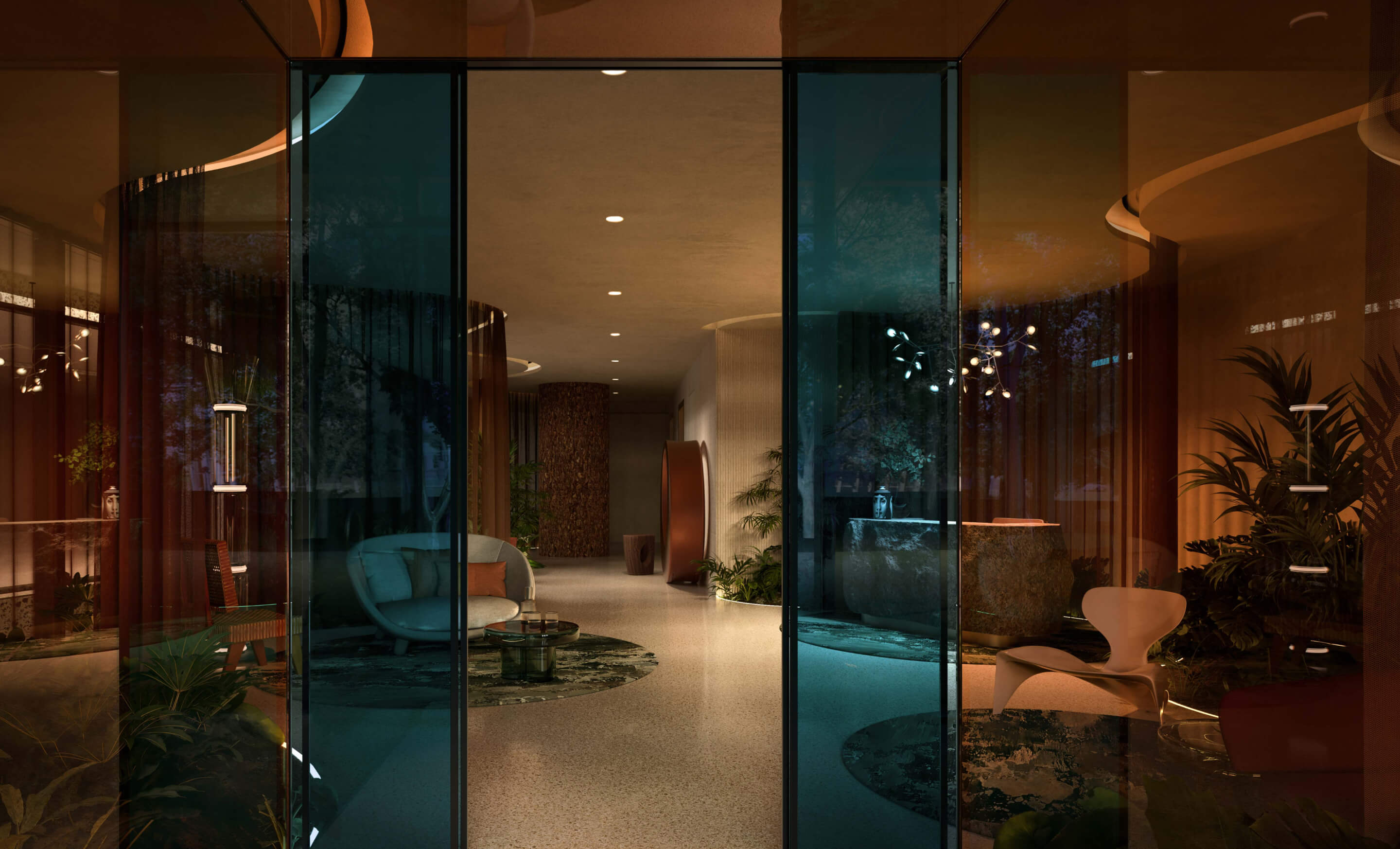 Lobby reception. Visualisation by Gabriel Saunders.