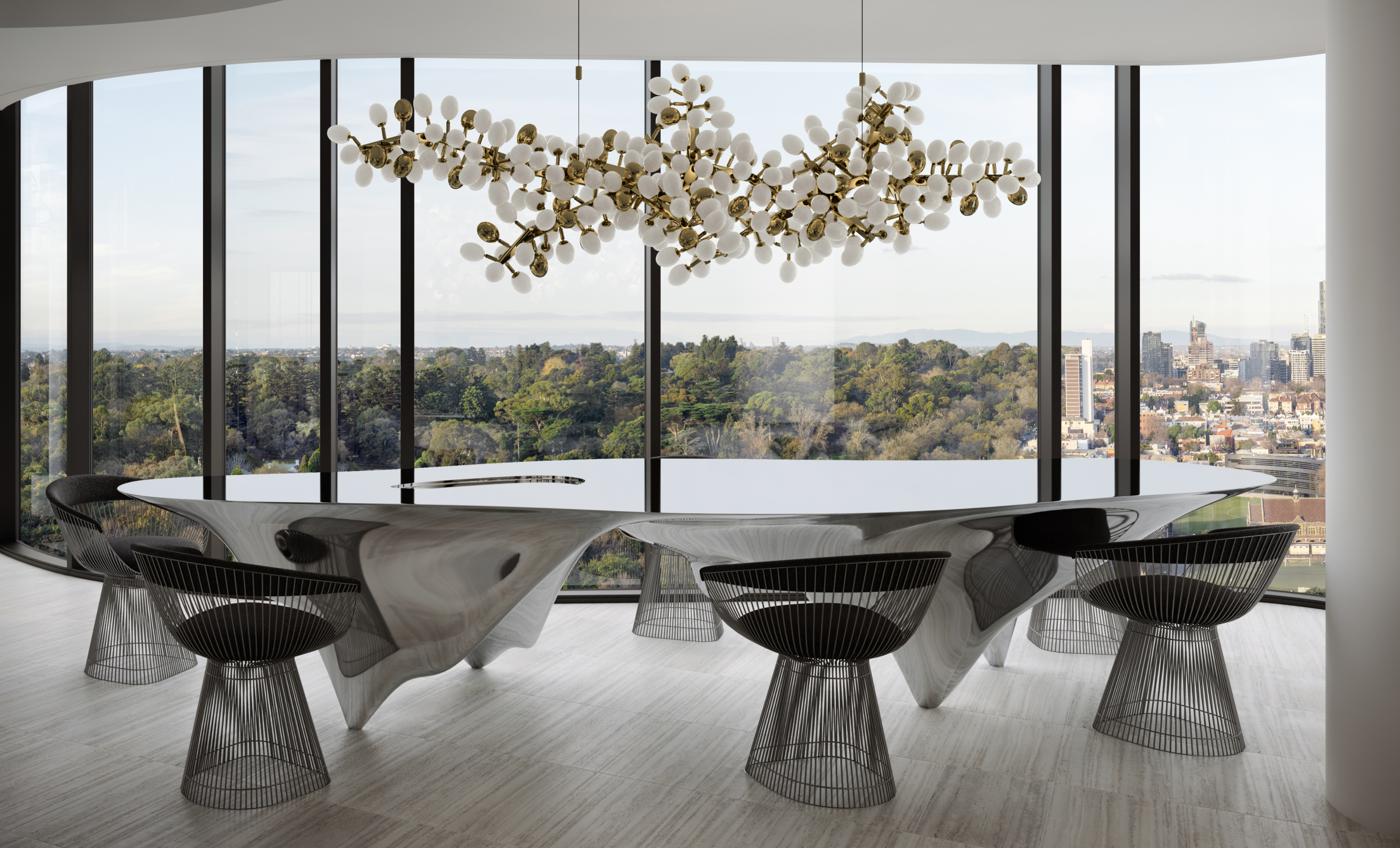 Actual view from balcony. Visualisation by Gabriel Saunders.