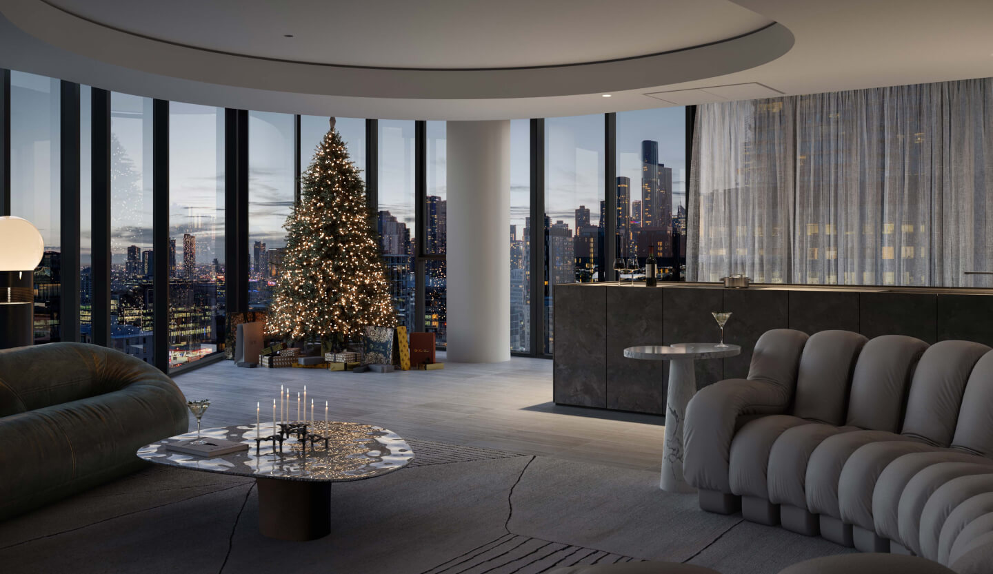 Actual view from living room. Visualisation by Gabriel Saunders.